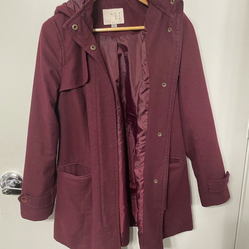 Magenta Trench Coat